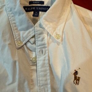 Ralph Lauren Polo slim fit size 4 white button down for women